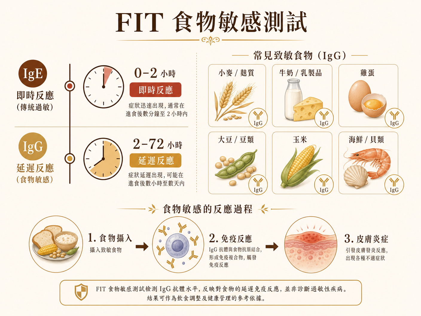 FIT 食物敏感測試圖解
